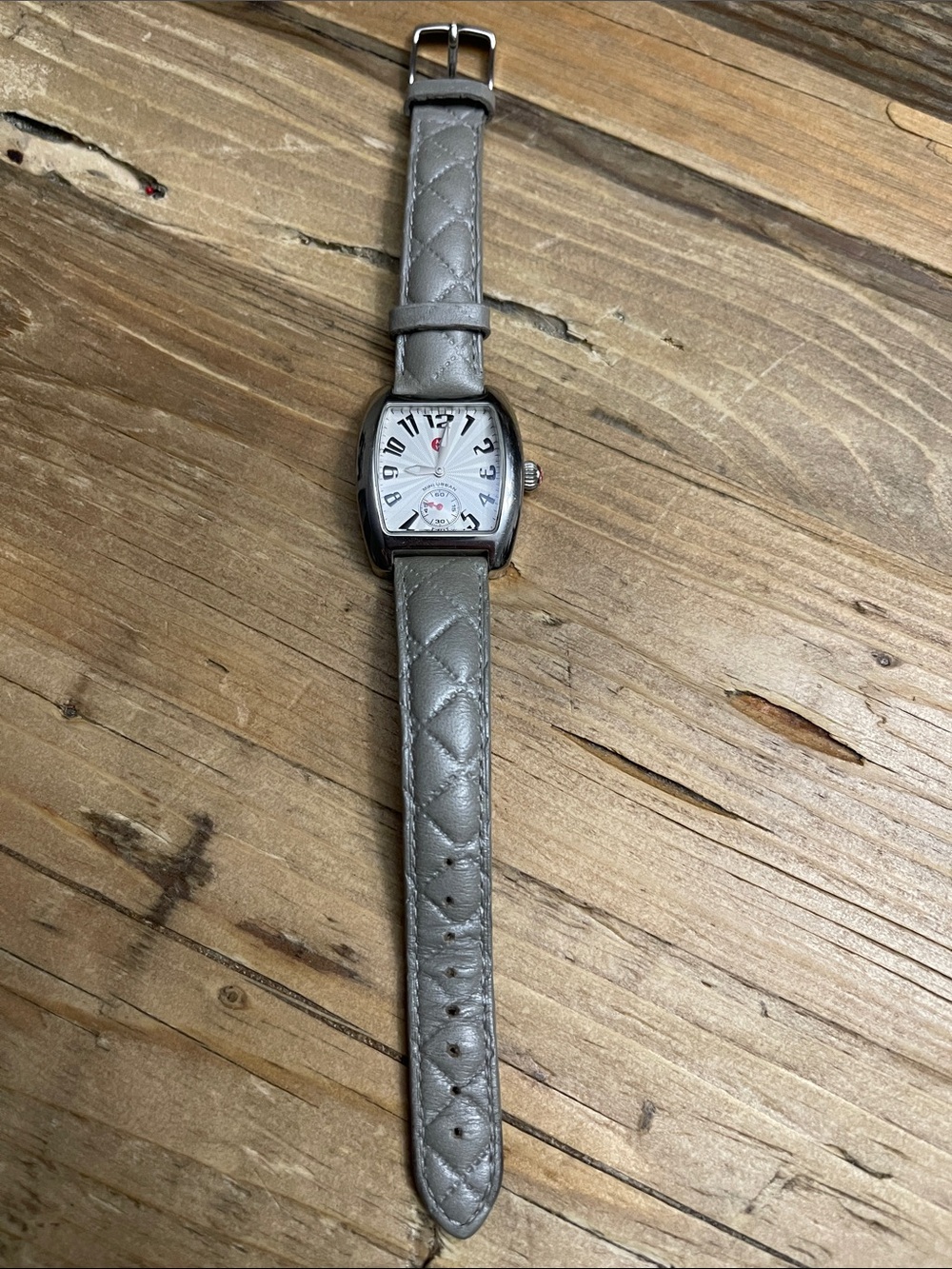 Michele Mini Urban Stainless Steel Watch Head MW02A00A0001 Silver Dial
